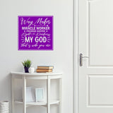 Way Maker Miracle Worker Promise Keeper Inspirational Wall Decal Religious Home Decor VWAQ