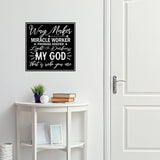 VWAQ Way Maker Miracle Worker Promise Keeper Inspirational Wall Decal Religious Home Decor 
