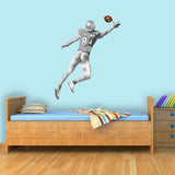 Custom Football Player Boy Wall Decal - Personalized Name Sports Sticker Decor VWAQ - HOL62
