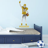 Custom Football Player Boy Wall Decal - Personalized Name Sports Wall Decor VWAQ - HOL66