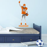 Custom Football Player Boy Wall Decal - Personalized Name Sports Wall Decor VWAQ - HOL66