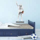 Custom Football Player Boy Wall Decal - Personalized Name Sports Wall Decor VWAQ - HOL66