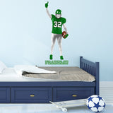 Custom Football Player Boy Wall Decal - Personalized Name Sports Wall Decor VWAQ - HOL66