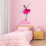 Custom Ballerina Girls Room Dance Wall Decal - HOL59