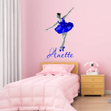 Custom Ballerina Girls Room Dance Wall Decal - HOL59