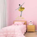 Custom Ballerina Girls Room Dance Wall Decal - HOL59