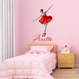 Custom Ballerina Girls Room Dance Wall Decal - HOL59
