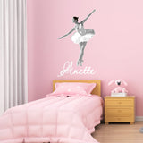 Custom Ballerina Girls Room Dance Wall Decal - HOL59