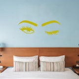 VWAQ Eyes Wink Vinyl Wall Decals Home Bathroom Mirror Décor - EWWD - V1