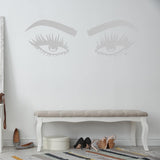 Eyes Vinyl Wall Decals Home Bathroom Mirror Decor - EWWD VWAQ - V2