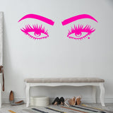 Eyes Vinyl Wall Decals Home Bathroom Mirror Decor - EWWD VWAQ - V2