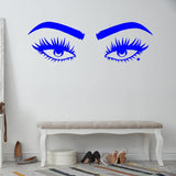 Eyes Vinyl Wall Decals Home Bathroom Mirror Decor - EWWD VWAQ - V2