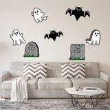 VWAQ Halloween Wall Decals Variety Pack- Vinyl Stickers Spooky Decor Peel and Stick 7pcs - PAS46 