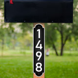 VWAQ Custom Mailbox Post Sign Address Numbers Reflective Aluminum Plaque - AS1S1