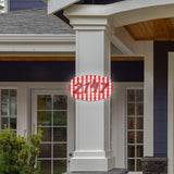 VWAQ Custom Plaid Home Address Sign Aluminum Numbers Plaque- Single Sided and Reflective Pre-Drilled Holes - AS3S9 Vertical