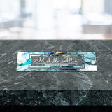 VWAQ Custom Professional Nameplate for Wall - Clear Acrylic Glass - Personalized Office Decor Name Plate Sign Gift - WACS23