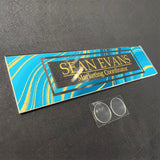 VWAQ Custom Blue and Gold Wave Nameplate for Wall - Clear Acrylic Glass - Personalized Office Decor Name Plate Sign Gift - WACS39
