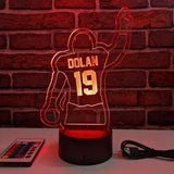 LED Name Custom Night Light up Sign - Edge Lit Acrylic Football Player - Personalized Lamp Acrylic Name Sign VWAQ ACR7