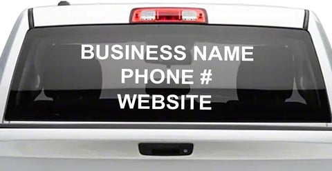 Business Name Decals Custom Name Phone Number Website Window Decals Promote Your Business - VWAQ-CVWD1