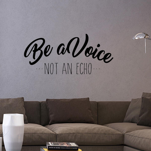 VWAQ Be A Voice Not An Echo Wall Quotes Decal Inspirational - VWAQ Vinyl Wall Art Quotes and Prints