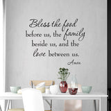 VWAQ Bless the Food Before Us Family Wall Quotes Decal - VWAQ Vinyl Wall Art Quotes and Prints
