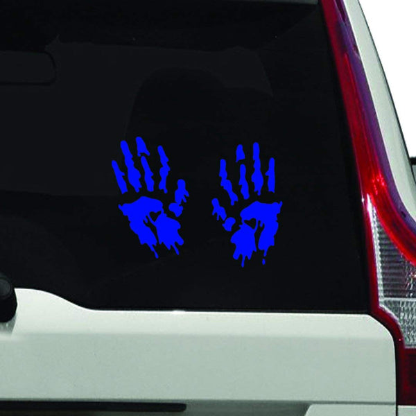 VWAQ Bloody Hands Vehicle Vinyl Window Decal - VWAQ Vinyl Wall Art Quotes and Prints