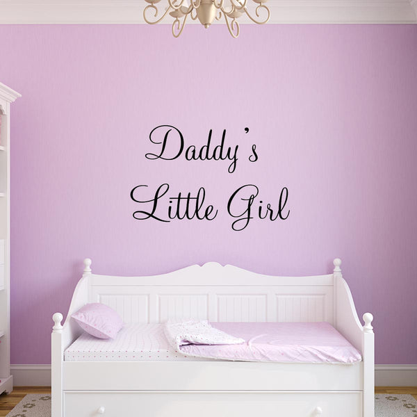 VWAQ Daddy's Little Girl Quotes Nursery Wall Decal - VWAQ Vinyl Wall Art Quotes and Prints