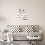 VWAQ Faith is Being Sure of What We Hope for Wall Quotes Decal - VWAQ Vinyl Wall Art Quotes and Prints