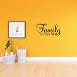 VWAQ Family Comes First Wall Quotes Decal - VWAQ Vinyl Wall Art Quotes and Prints
