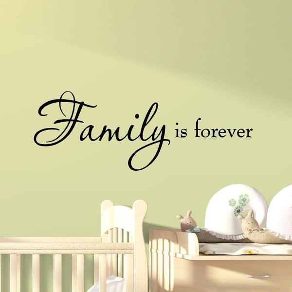VWAQ Family is Forever Vinyl Wall Quotes Decal - VWAQ Vinyl Wall Art Quotes and Prints