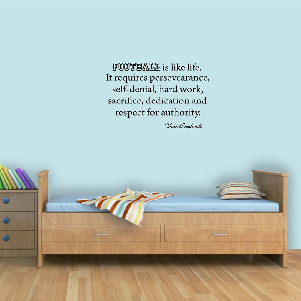 Football Is Like Life, Vince Lombardi Quotes Wall Decal VWAQ, image size:1024x1024