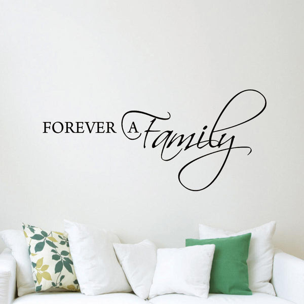 VWAQ Forever a Family Quotes Wall Decals - VWAQ Vinyl Wall Art Quotes and Prints