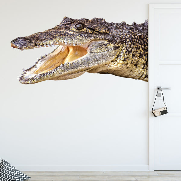 VWAQ Alligator Head Peel and Stick Vinyl Wall Decal - G501 - VWAQ Vinyl Wall Art Quotes and Prints