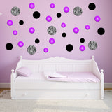 VWAQ Zebra Stripe assorted Polka Dots Peel and Stick Vinyl Wall Decals (GD3) - VWAQ Vinyl Wall Art Quotes and Prints