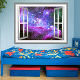 VWAQ Deep Space Window Frame Peel and Stick Vinyl Wall Decal - GJ04 - VWAQ Vinyl Wall Art Quotes and Prints