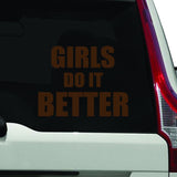 VWAQ Girls Do It Better, Car Sticker - VWAQ Vinyl Wall Art Quotes and Prints