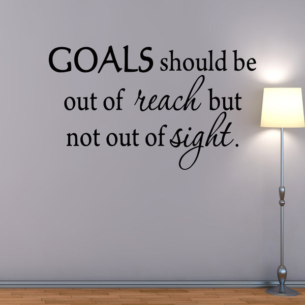 Goals Quotes Wall Decal