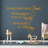 VWAQ Having a Place to go is Home Wall Decal - VWAQ Vinyl Wall Art Quotes and Prints