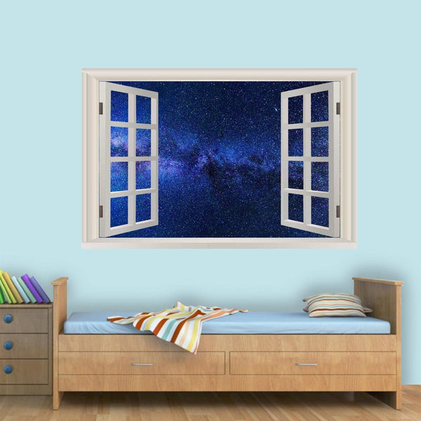 VWAQ Galaxy Wall Decal Wall Stickers Vinyl Art - 3D Outer Space Wall Decals - NWT3 - VWAQ Vinyl Wall Art Quotes and Prints