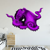 VWAQ Octopus Vinyl Wall Decal Mural Decor Octopus Tentacles Stickers Ocean Animal Wall Art