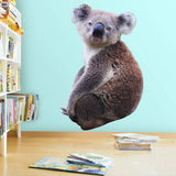 VWAQ Koala Vinyl Wall Decal - Koala Bear Wall Sticker Decor, Peel and Stick Animal