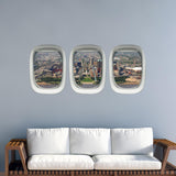 VWAQ St. Louis Arch Airplane Window View Wall Decals - PPW46 - VWAQ Vinyl Wall Art Quotes and Prints
