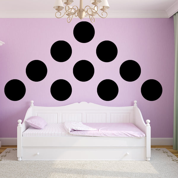 VWAQ Polka Dots Wall Decals Big 12 Inch Peel & Stick Dots Wall Art Colors Kids- MM-118 - VWAQ Vinyl Wall Art Quotes and Prints