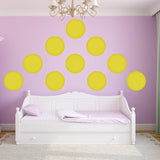 VWAQ Polka Dots Wall Decals Big 12 Inch Peel & Stick Dots Wall Art Colors Kids- MM-118 - VWAQ Vinyl Wall Art Quotes and Prints
