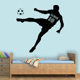 VWAQ Custom Name Soccer Player Wall Decal with Personalized Name and Soccer Ball - TTC10 - VWAQ Vinyl Wall Art Quotes and Prints