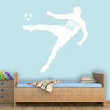 VWAQ Custom Name Soccer Player Wall Decal with Personalized Name and Soccer Ball - TTC10 - VWAQ Vinyl Wall Art Quotes and Prints