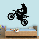 VWAQ Dirt Bike Wall Decals with Name for Boys Room Motocross Wall Sticker - TTC9 - VWAQ Vinyl Wall Art Quotes and Prints