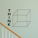 VWAQ Think Outside the Box Creative Vinyl Wall Art Decal - VWAQ Vinyl Wall Art Quotes and Prints