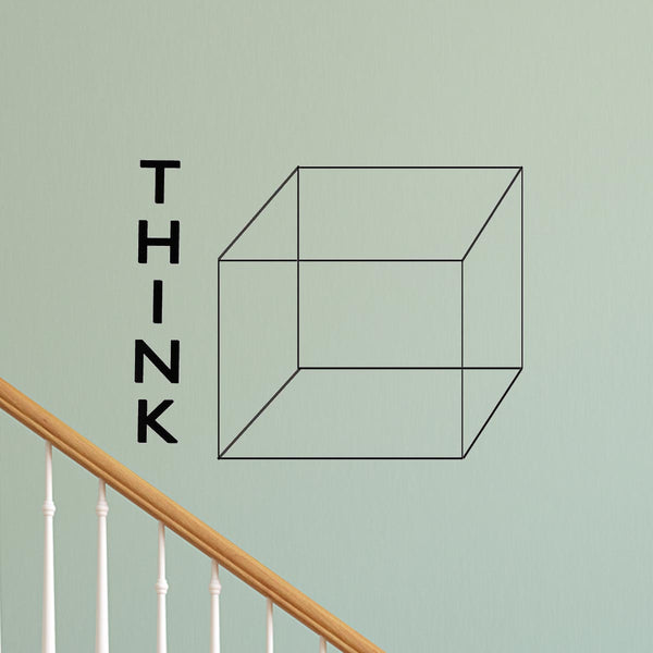 VWAQ Think Outside the Box Creative Vinyl Wall Art Decal - VWAQ Vinyl Wall Art Quotes and Prints