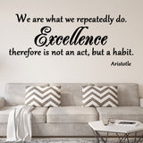 VWAQ We are what we repeatedly do Wall Decal - VWAQ Vinyl Wall Art Quotes and Prints